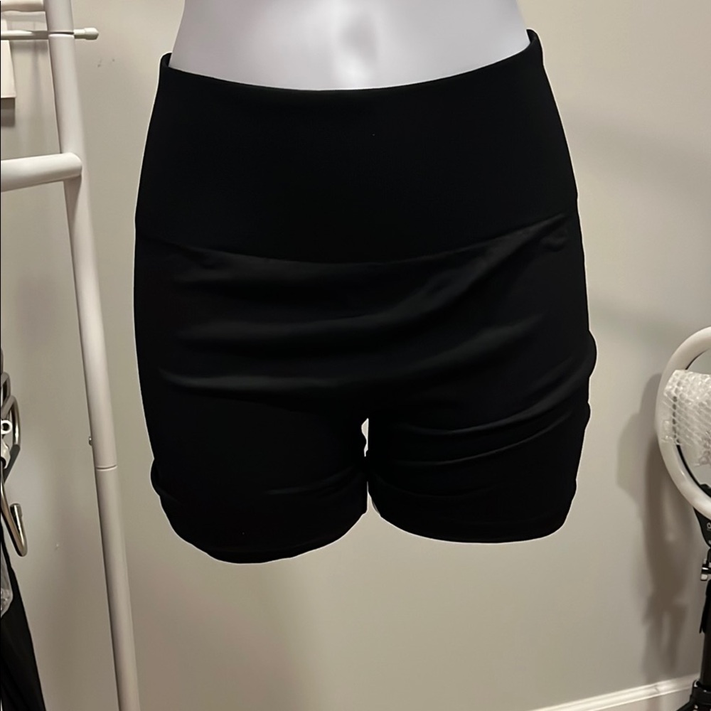 Women's Black Biker Shorts